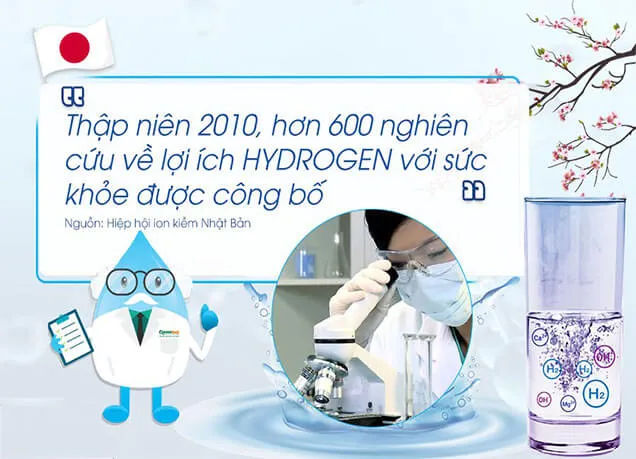 Nhiều nghiên cứu khoa học đã chứng minh rằng việc sử dụng nước ion kiềm hàng ngày mang lại nhiều lợi ích trong việc ngăn ngừa một số bệnh nguy hiểm